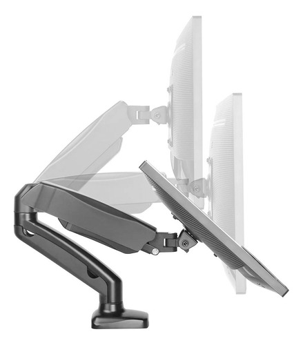 Kit Soporte De Monitor D-bugg + Hub Usb C 8 En 1 Ub Negro