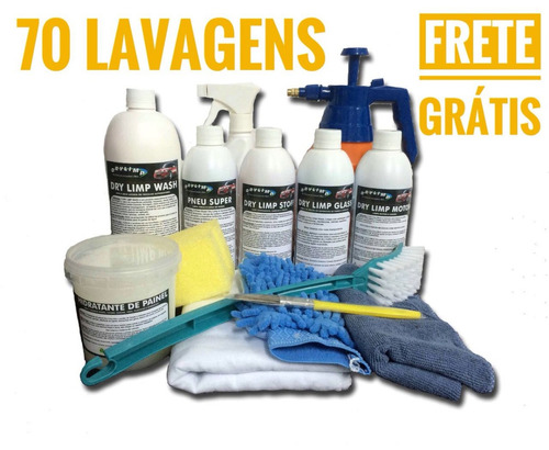 Kit De Produtos Para Lavagem Ecologica  Dry Limp 70 Lavagens