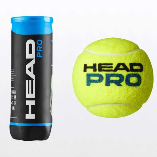 Imagen 2 de 4 de Pelotas De Tenis Head Pro (3 Unidades De Excelente Calidad)