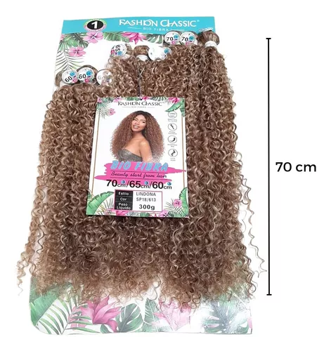 Cabelo Cacheado Bio Fibra Vegetal Lindona Fashion Classic