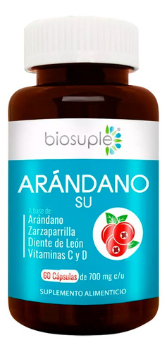 Extracto Arándano +suplementos Sistema Urinario 60caps700mg 