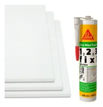 Comprar 10 Planchas De Tecnopor 2  + 5 Sika Maxtack Transparente