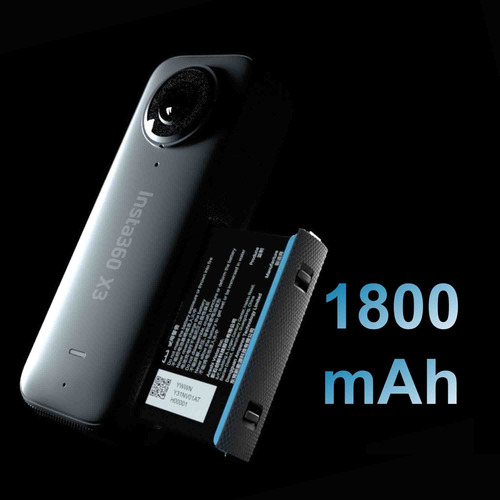 Cámara De Acción 360 Insta360 X3 Impermeable 5.7k 72mp 4k