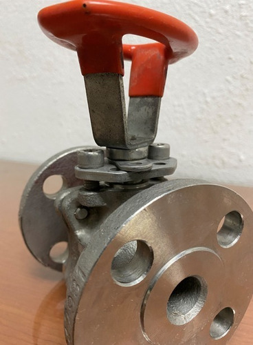 Valvula Bola Paso Rapido 3/4 Pulgada Inoxidable Flange