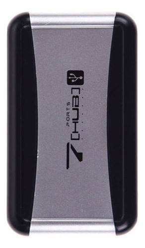 Hub Externo Eu Plug 7 Usb 2.0 Con Fuente De Alimentación Mul