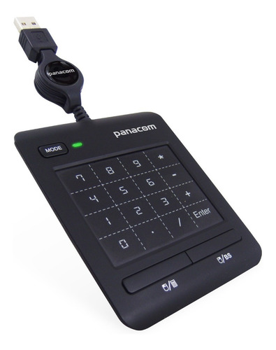 Teclado Numerico Multitouch Panacom Tp-9590 Usb Retractil