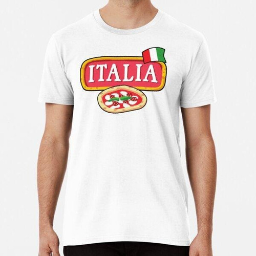 Remera Italia Y Pizza Algodon Premium