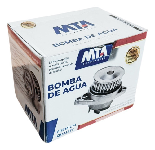 Bomba De Agua Fiat 1.7 Palio Siena Td Con Tapa Trasera