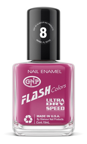 Esmalte Flash Colors De Gnp 15ml Nro.8