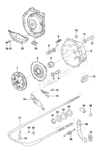 Arandela De Retencion De Guaya De Clutch Embrague Chevette