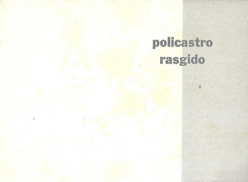 Catálogo Exposición Enrique Policastro--osvaldo Rasgido_1963