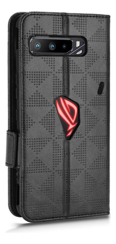 Y Funda De Piel Negra Para Asus Rog Phone 3 Strix/3 Zs66