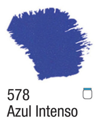 Tinta Acrílica Fosca Nature Colors 60ml Acrilex Cor Azul Intenso