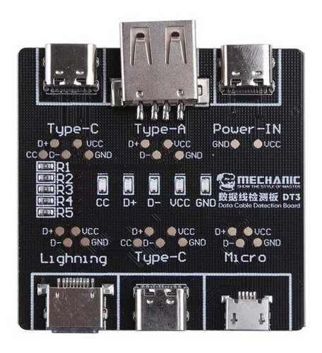 Tester Cable Cel Android, Ios Usb Tipo A, C, Lighning, Micro