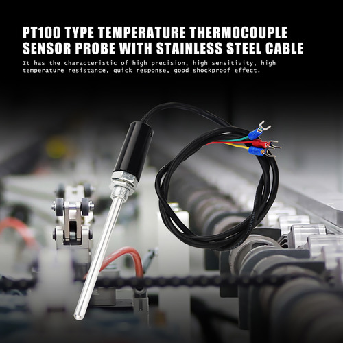 Sensor De Temperatura Tipo Pt100 Sonda Termopar Inoxidable