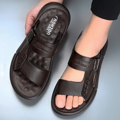 Sandalias De Playa Con Punta Abierta Para Hombre, Zapatillas