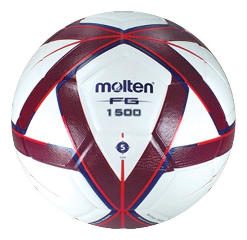 50 Pzas Balón Fútbol Molten Forza Laminado F5g1500 #5 Color Blanco