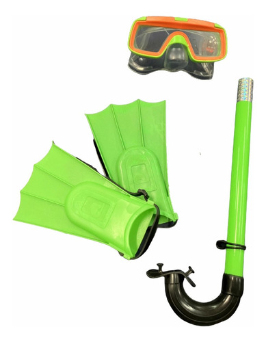 Set Buceo Mini Patas De Rana Antiparra Snorkel Faydi 106s4f1