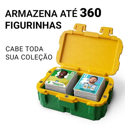 Caixa Porta Figurinhas Copa Mundo Dupla 2026 Cards Futebol