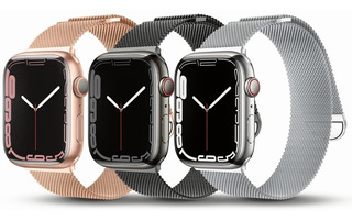 3 Milanese Loop Para Apple Watch Series 8 7 Se 6 5 4 3 Steel