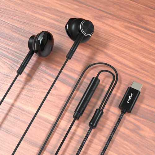 Audífonos Usb Tipo C Trilink Hi-res Con Micrófono Para Iph