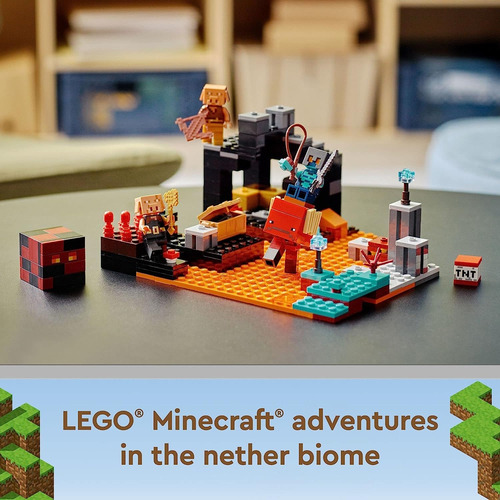 Lego Minecraft Bastión Nether Casa Llama Champiñon Ajolote