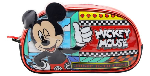 Cartuchera Escolar Mickey Mouse Wink Color Rojo Liso