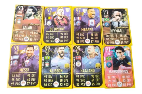 Kit 200 Cards Fifa 23 = 50 Pacotes Figurinhas Neymar Mbappe