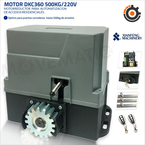 Motor Porton Electrico Dkc360  500kg /220v Kit Completo