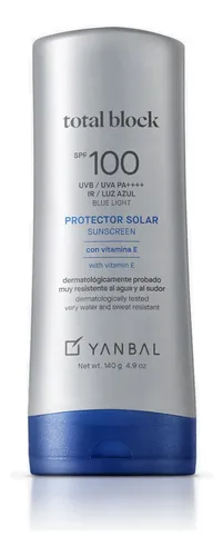 Protector Solar Total Block Spf 100 Yanb - g a $371