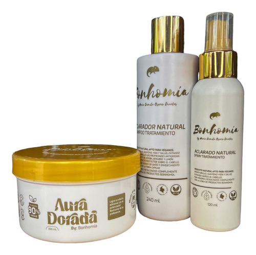 Kit Shampoo, Spray Y Aura Dorada De Bon - mL a $141