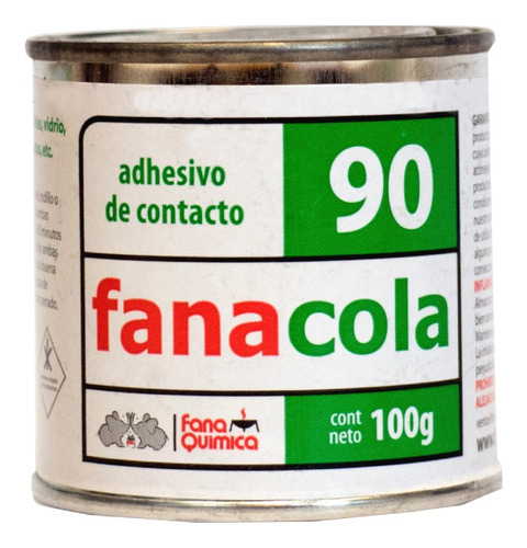 Cemento De Contacto Fanacola 90 Adhesivo 100 Gr = 125 Cc