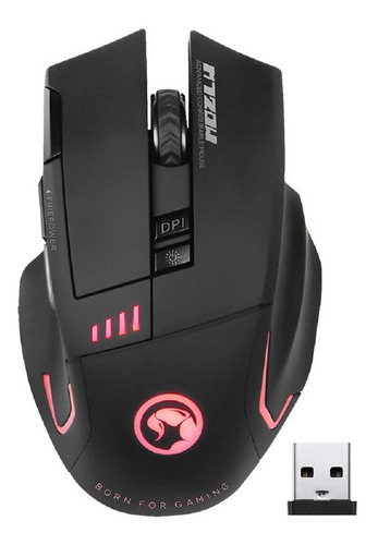 Imagem 1 de 5 de Mouse Gamer Marvo Scorpion M720w Wireless Led 4800 Dpi Preto