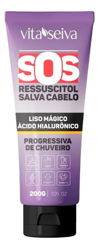 Progressiva De Chuveiro Vita Seiva Ácido Hialurônico 200g