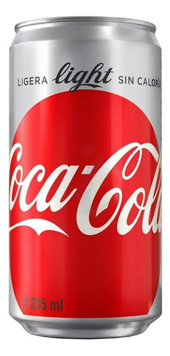 Refresco Coca Cola Light Mini Latas 6 Pzs De 235 Ml C/u