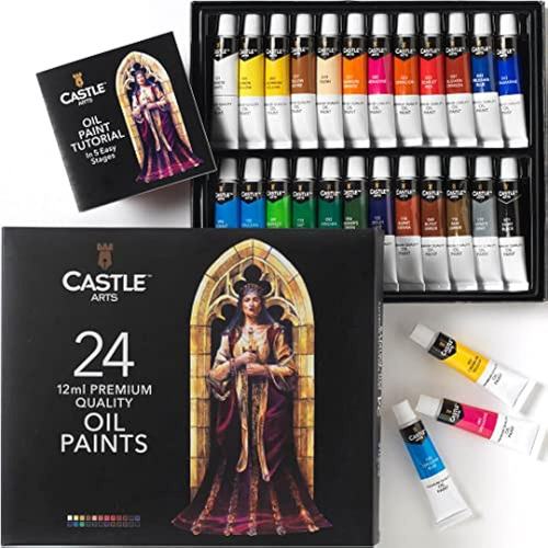 Set De Pintura Al Óleo De Art Art Supplies - 24 Colores Vibr