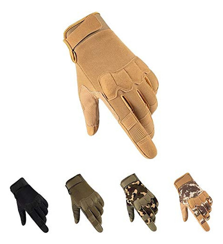 Full Finger Gloves, Touch Screen Knuckle Protective Bre...