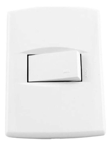 Pack 2 Llave De Luz Armada 1 Punto Simple Blanco Sica Life