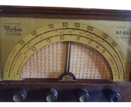 Radio Serra Mod Wz-164-u, Más 100 Años, Funciona (Usado)