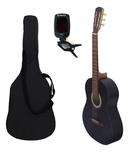 Guitarra Clasica Serrana 4/4 + Funda Acolchada + Afinador