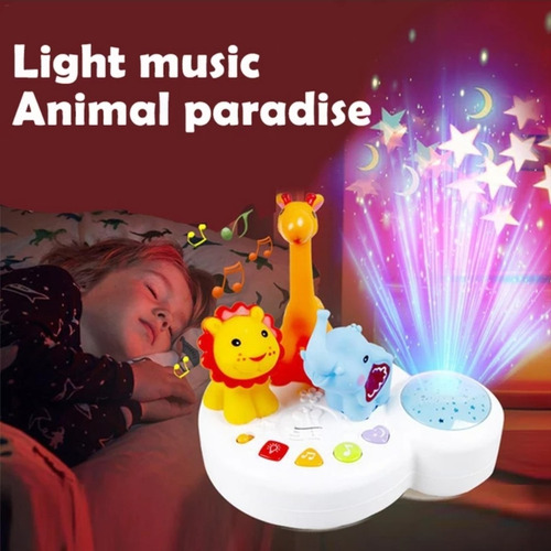 Lampara Proyector Musical Piano Espanta Cuco