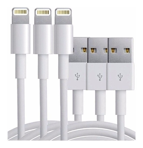 Imagen 1 de 4 de Cables Lightning iPhone 5 Y 6 iPod Touch 4ta Generacion iPad