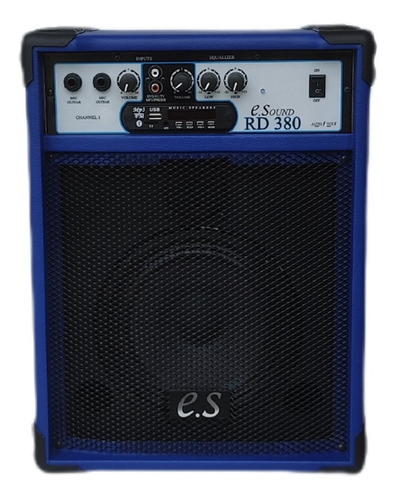 Caixa De Som Amplificada Violão Guitarra Mic Bluet 8'' 50w 