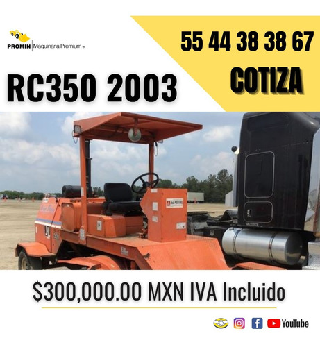 Imagen 1 de 12 de Barredora De Carretera Broce Broom Rc350 2003