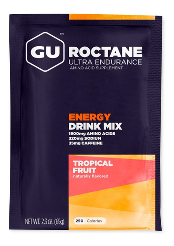 Gu Roctane Energy Drink Mix 65 Grs Bcaa Cafeina Gluten Free
