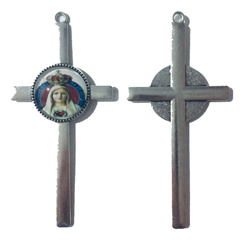 Dijes De Cruz Nuestra Señora Virgen De Fatima 37 Pzas (dc52)