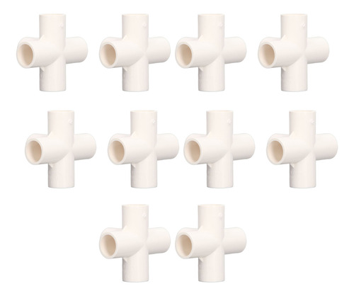 10 Piezas De Accesorios De Tubería De Pvc, 20 Mm, 5 Vías, Án