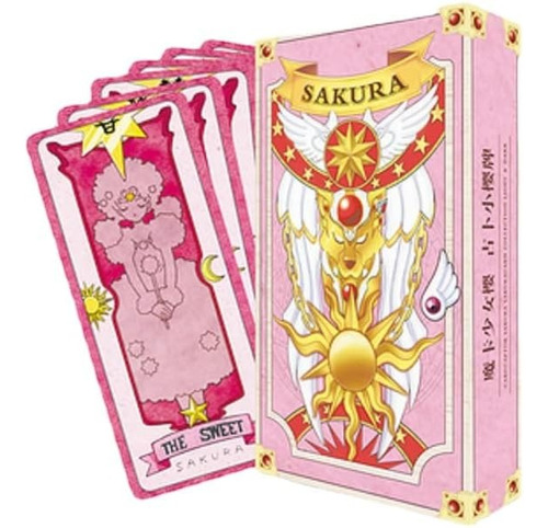 54 Cartas Sakura Card Captor Clow Cosplay Anime Kpop Tarot