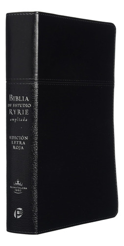 Libro: Biblia De Estudio Ryrie Ampliada: Duo-tono Negro (spa