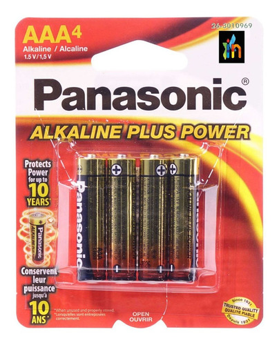 Paquete Pilas Alcalinas Aaa Panasonic Original X 4
